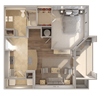 Vista at Park Row A1 Floor Plan Vista at Park Row A1 Floor Plan